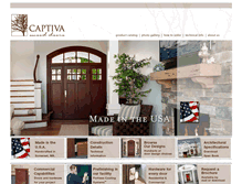 Tablet Screenshot of captivawooddoors.com